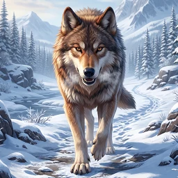 أيقونة Wolf Simulator Animal 3D Game